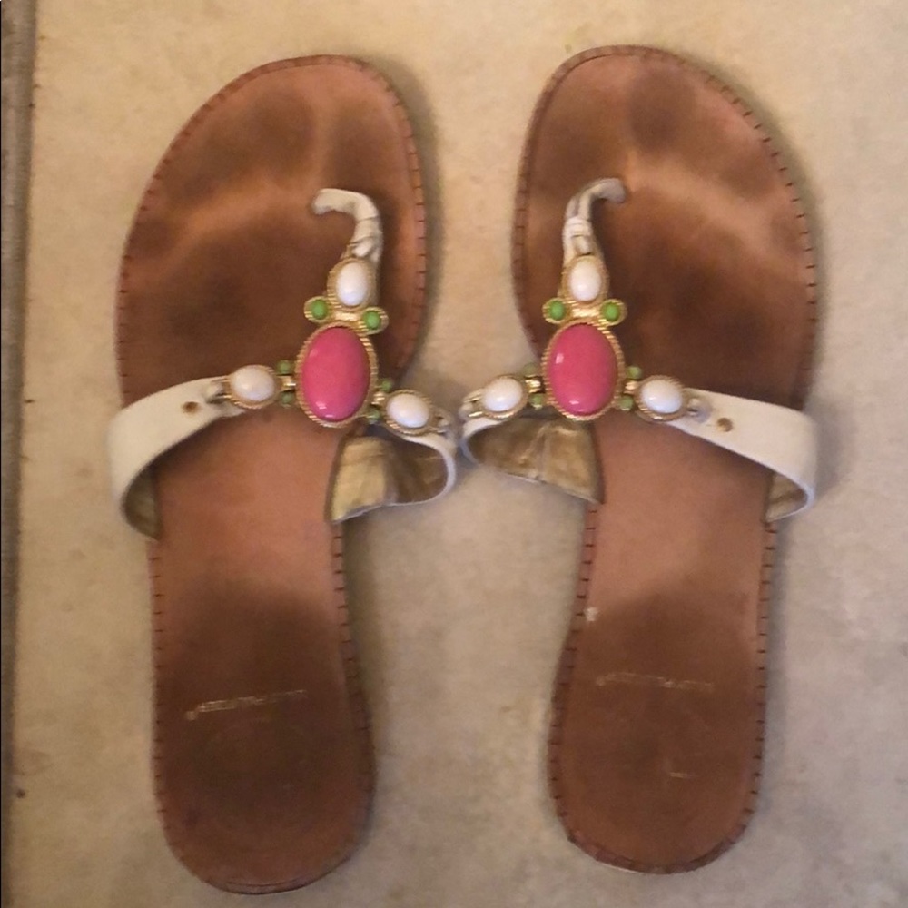 Lilly Pulitzer flip flops